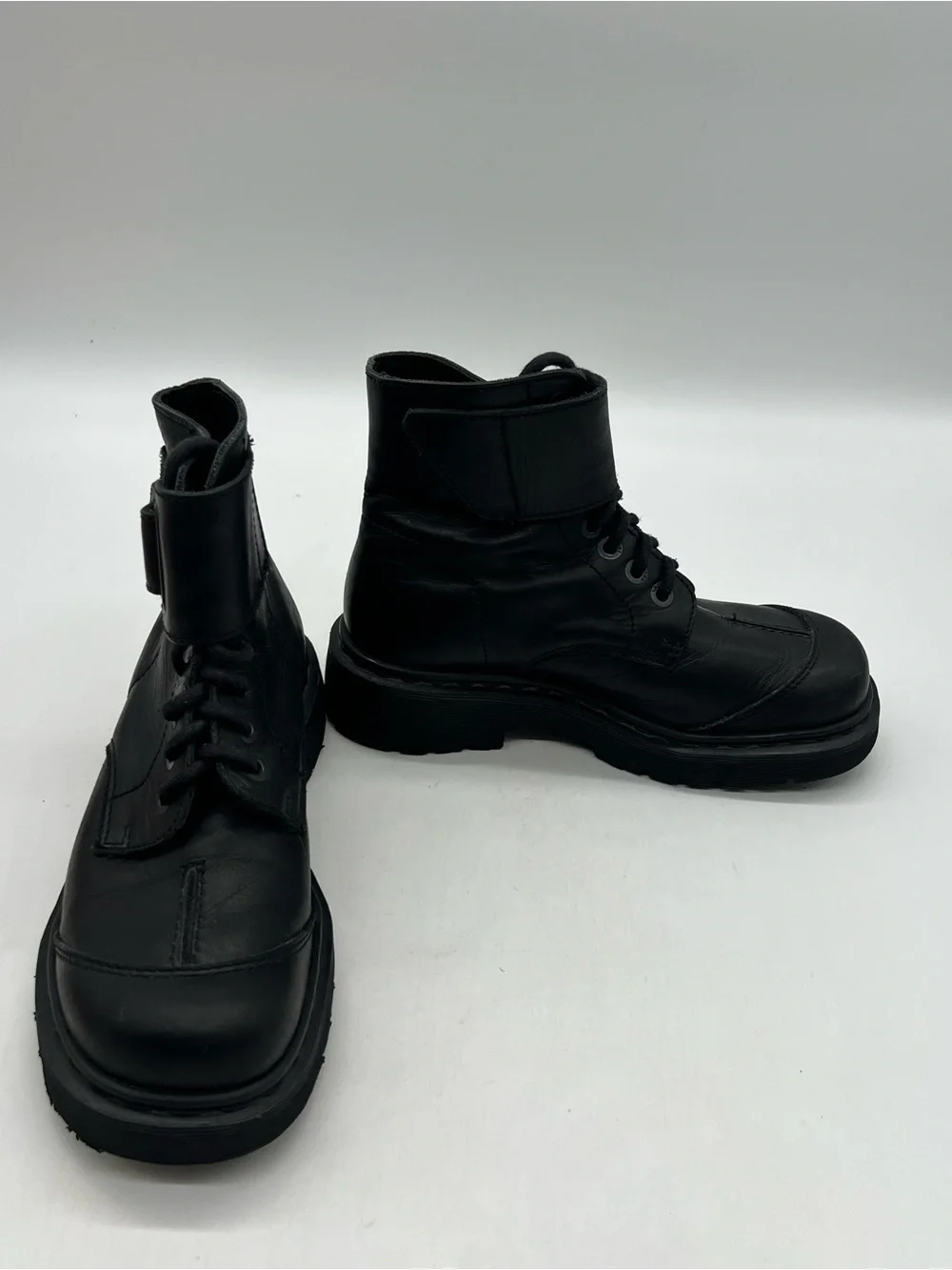 Vintage Dr Martens 9306 Women’s UK 6 Sz US 8 Black Leather Split Cap Toe Boots